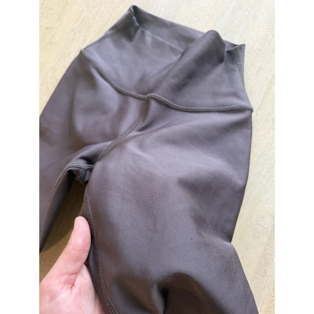 Alo Yoga High Waist Airlift Legging Full Length in Raisinette Purple Size XS